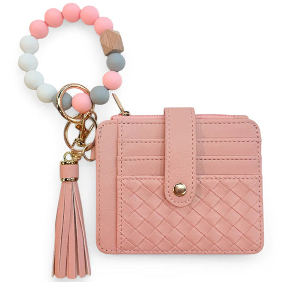 Load image into Gallery viewer, Silicon Ball Bracelet Wallet Wristlet
