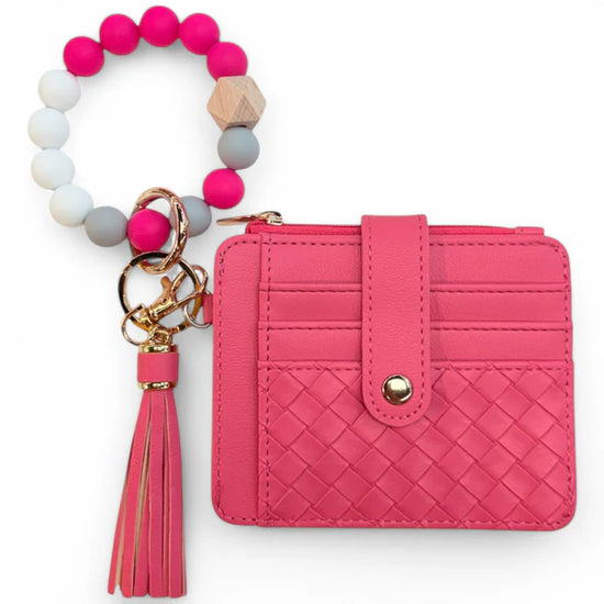 Load image into Gallery viewer, Silicon Ball Bracelet Wallet Wristlet
