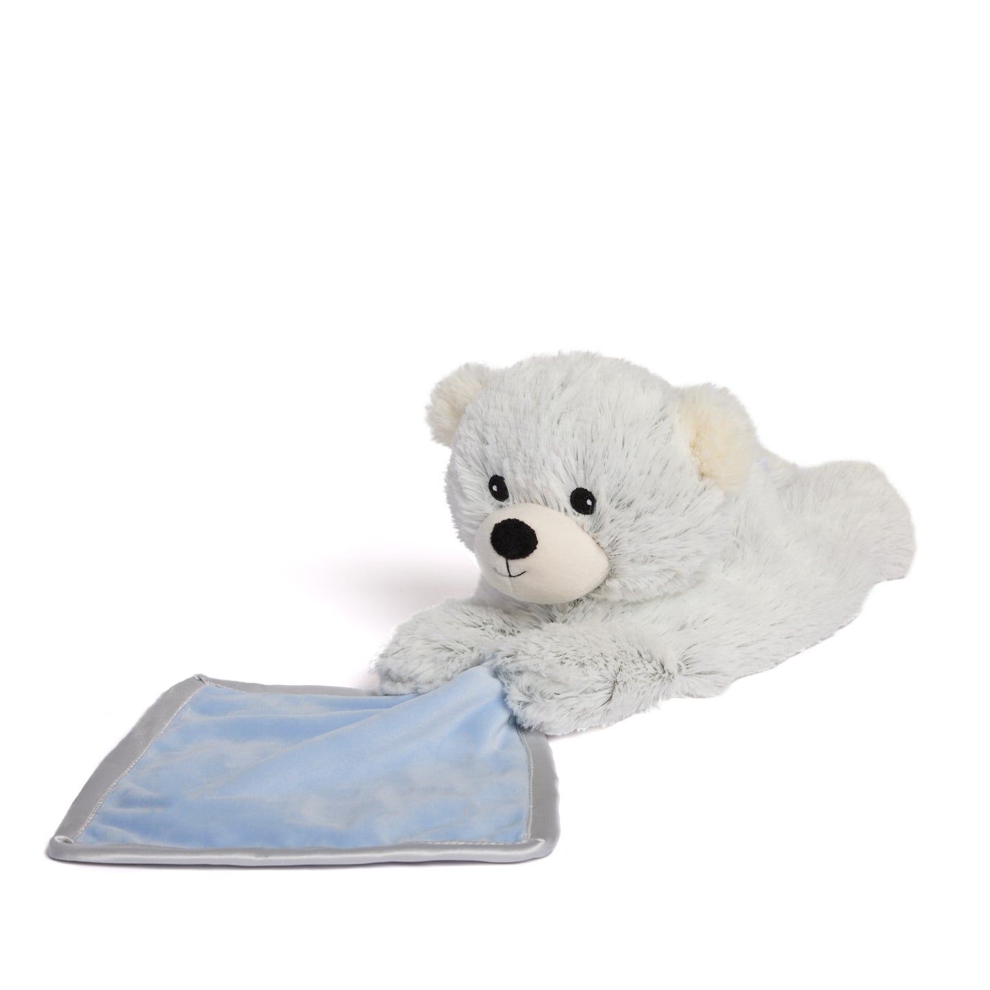 Marshmallow Bear Warmie with Security Blanket