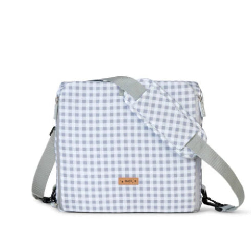 Portable Booster Seat in Grey Gingham