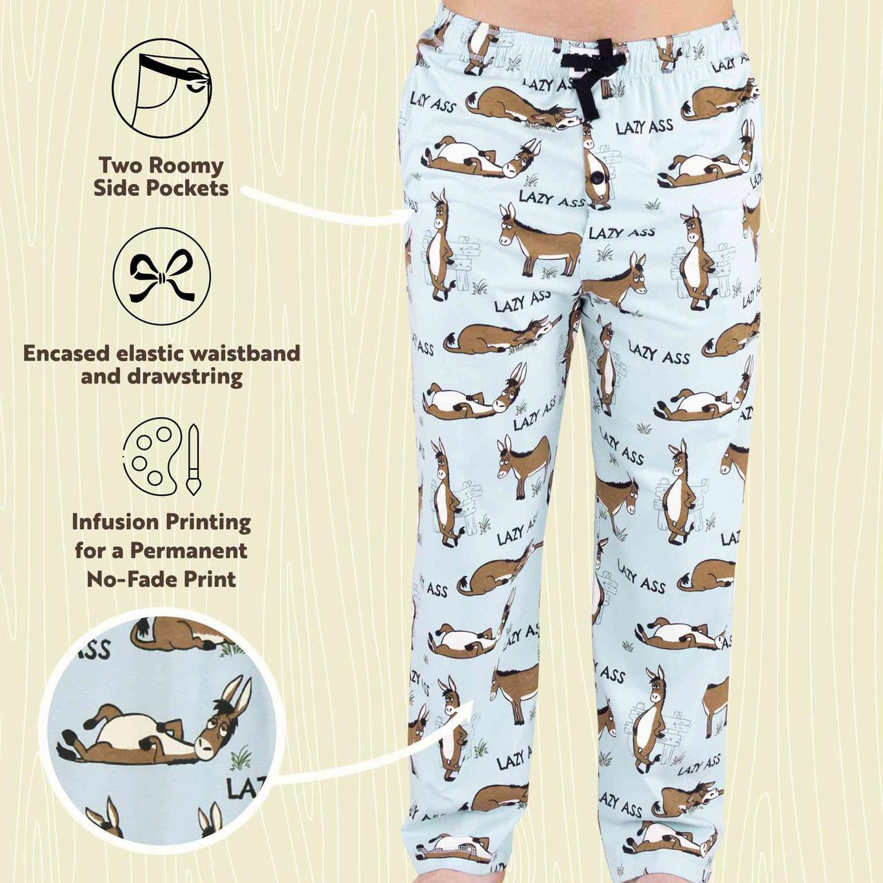 Lazy Ass Blue Men's PJ Pants