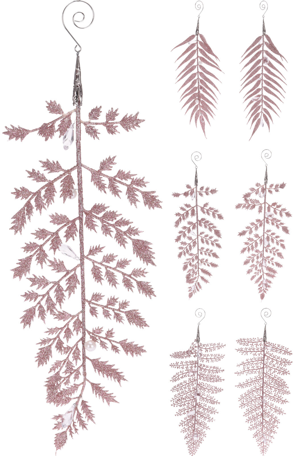 Pink Glitter Branch 12.5"