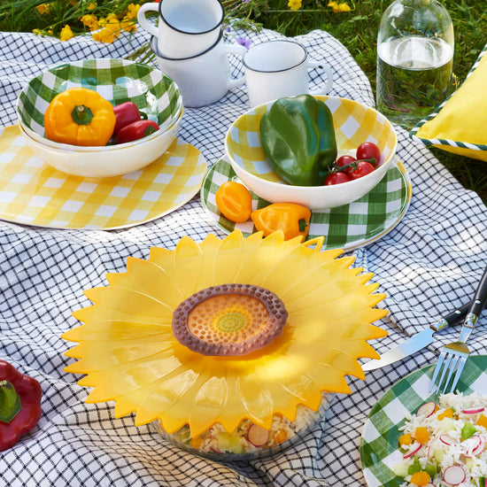 Load image into Gallery viewer, Sunflower Lid 6&amp;quot;
