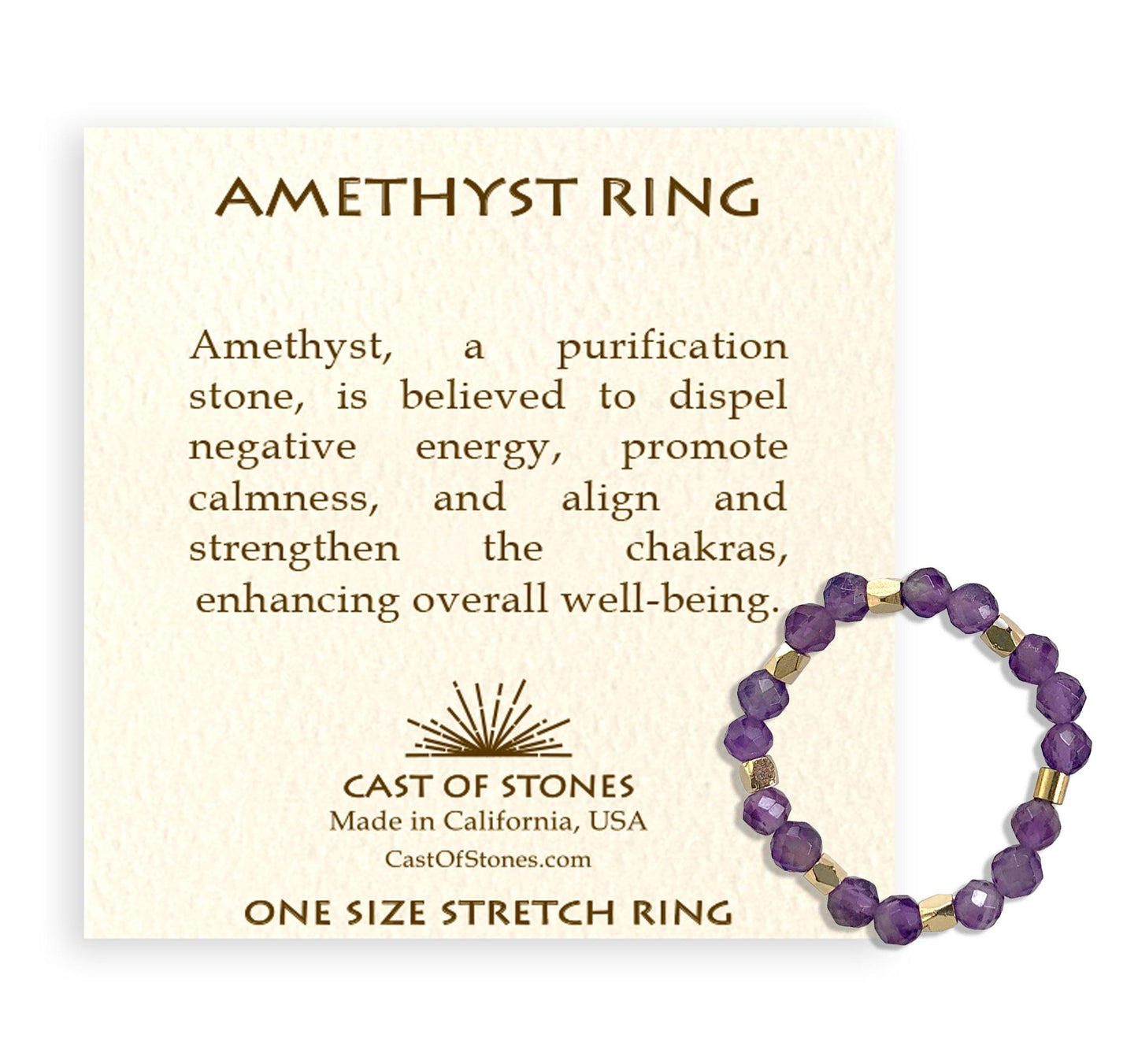 Amethyst Gemstone Ring