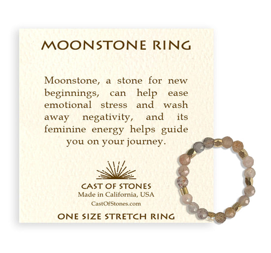 Moonstone Gemstone Ring