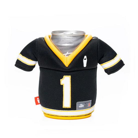 The Jersey Koozie in Black/Yellow