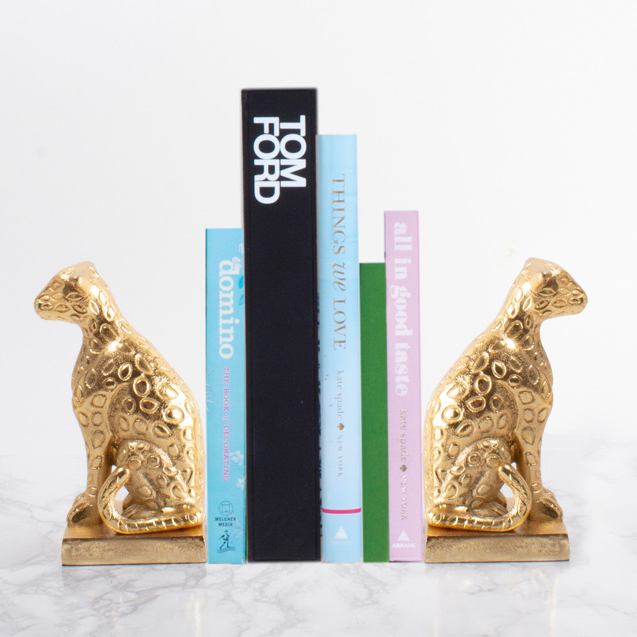 Leopard Book End Set