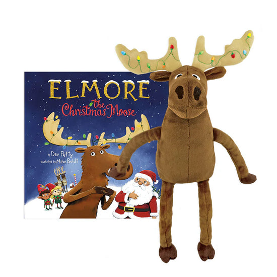 Load image into Gallery viewer, Elmore the Christmas Moose Stuffed Toy
