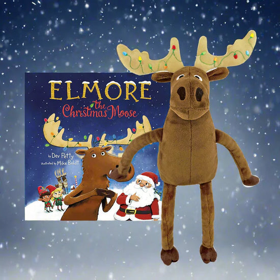 Load image into Gallery viewer, Elmore the Christmas Moose Stuffed Toy
