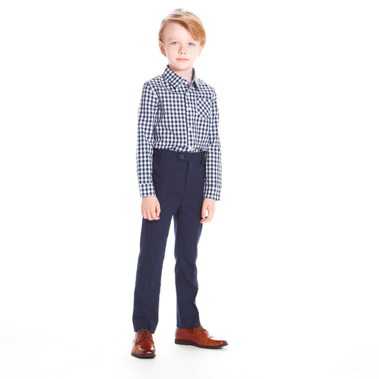 Load image into Gallery viewer, Navy Check Button Down
