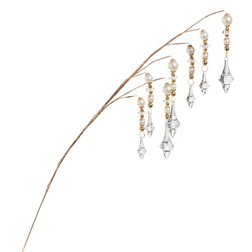 32.5" Pearl Crystal Dripping Spray