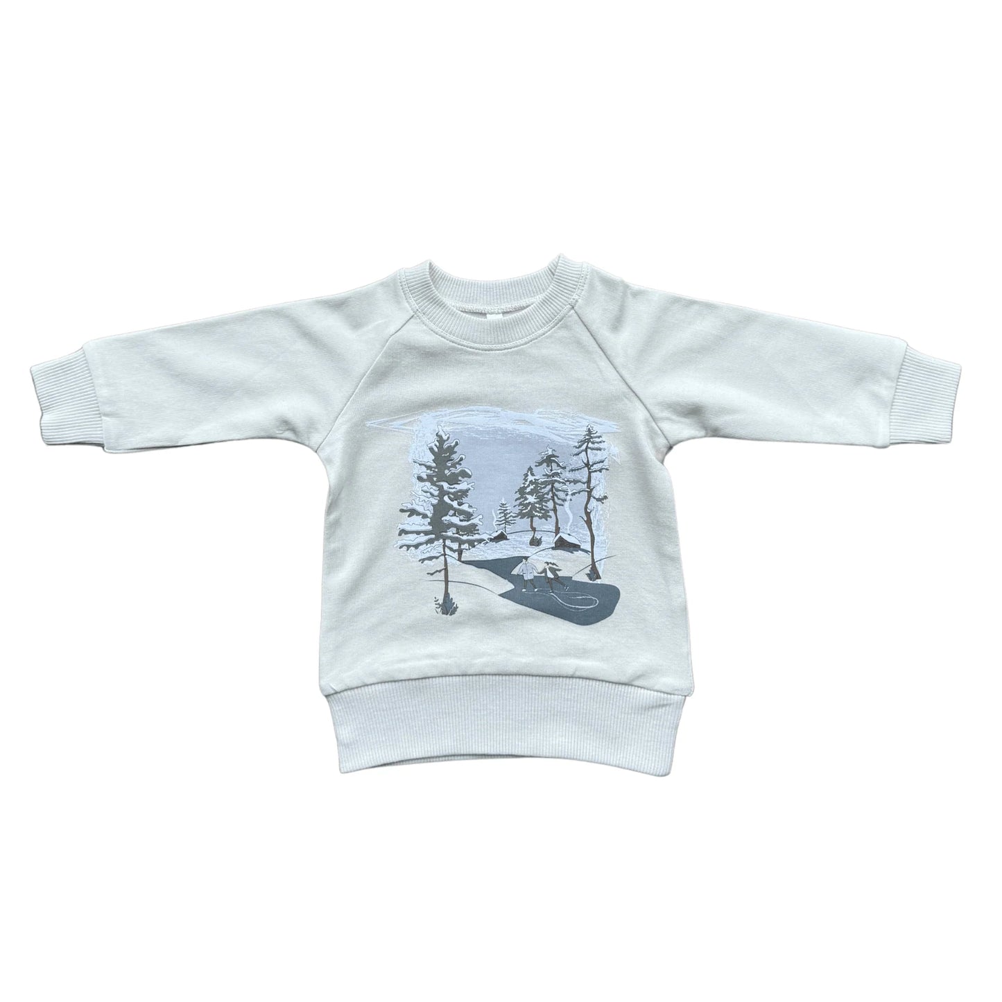 Fleece Snow Scene Sweatshirt
