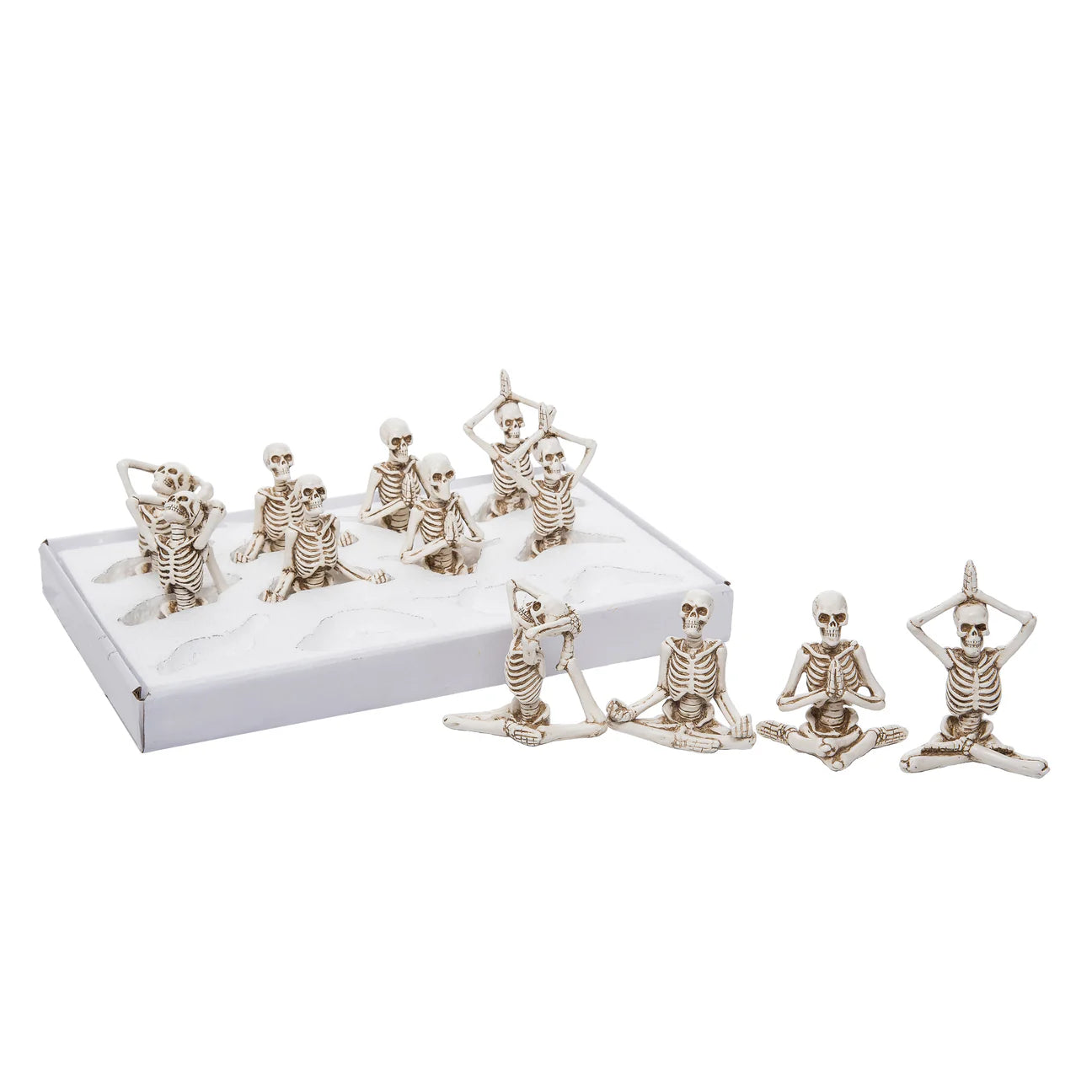 Yoga Skeleton Figurines