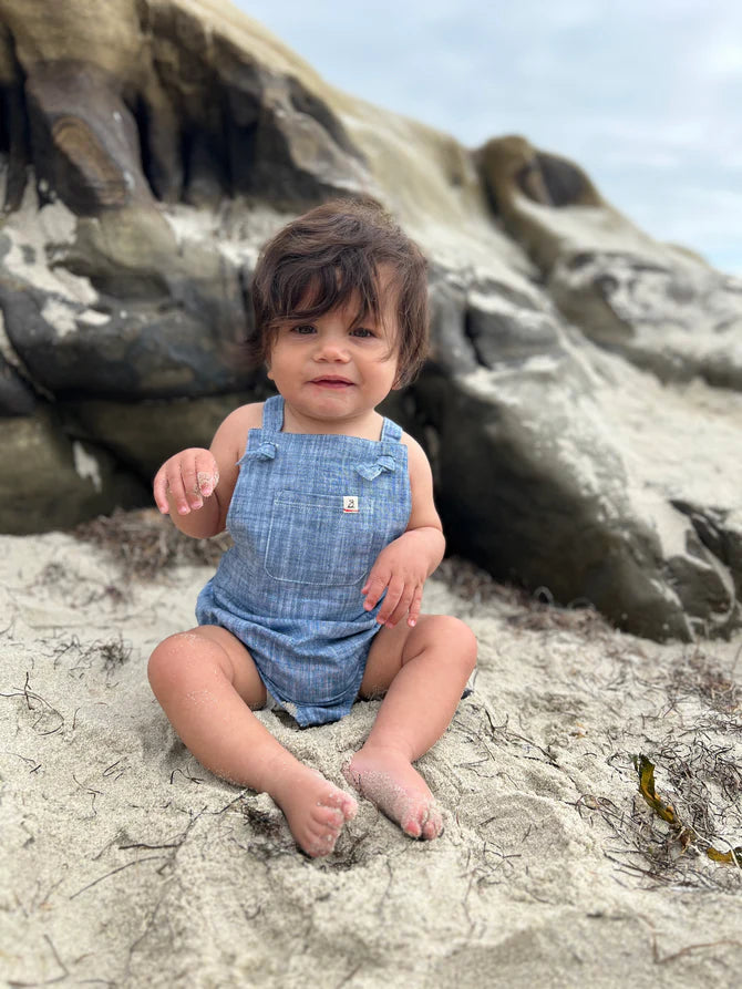 Reef Navy Heathered Bubble Overall