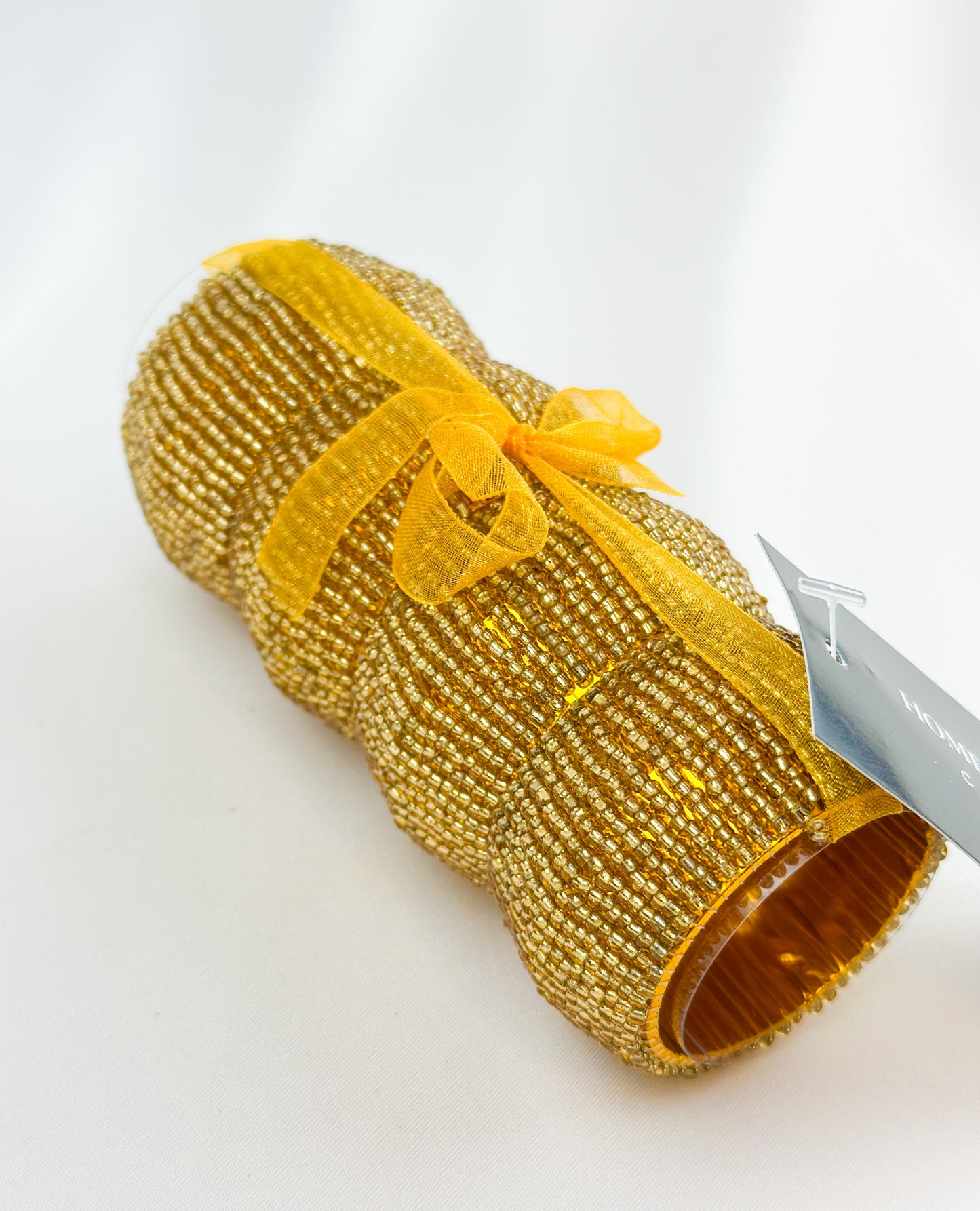 Set of 4 Beaded Napkin Rings