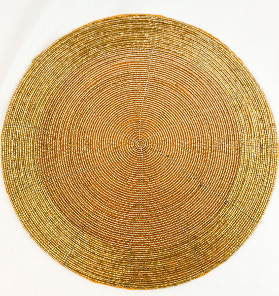 Gold Beaded Placemat