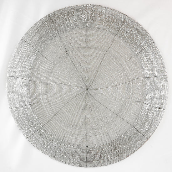 Silver Beaded Placemat