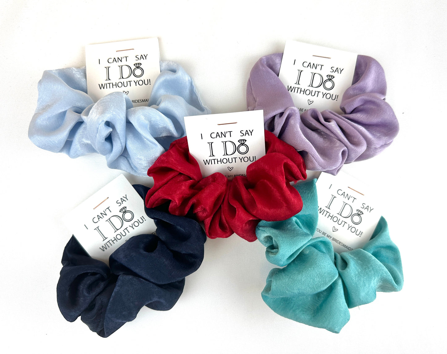 'I Can't Say I Do Without You' Satin Hair Scrunchie