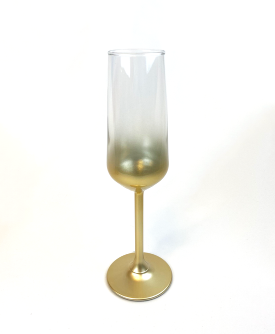 Load image into Gallery viewer, Gold Ombre Champagne Flute
