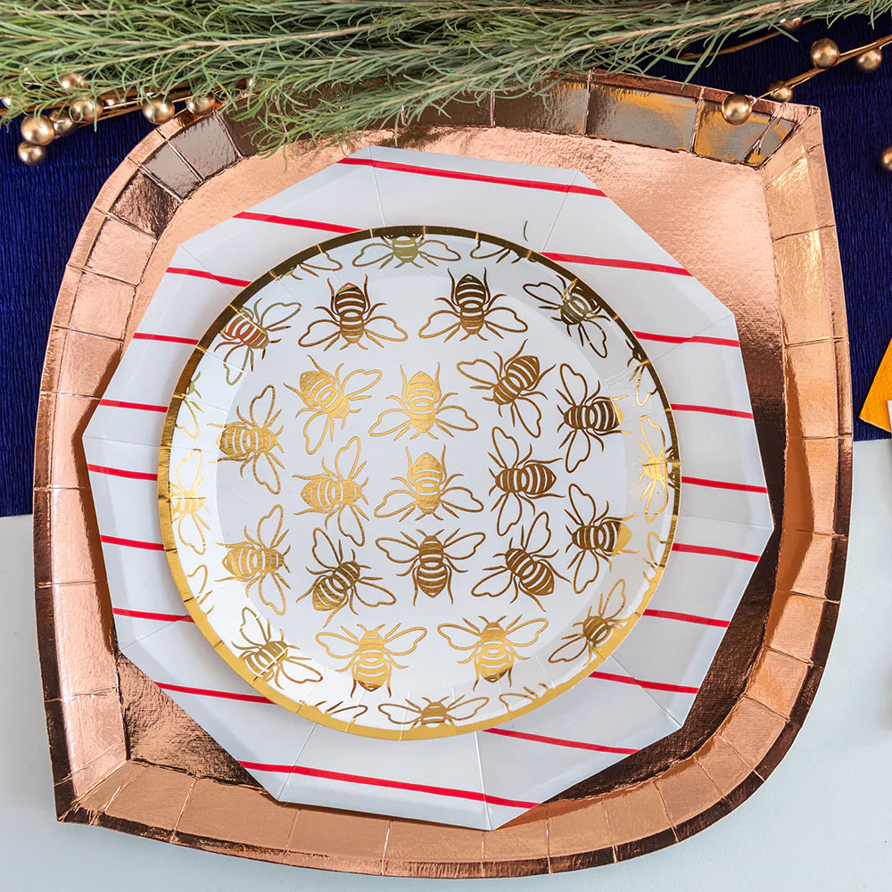 Bee Dessert Plates Pack of 8