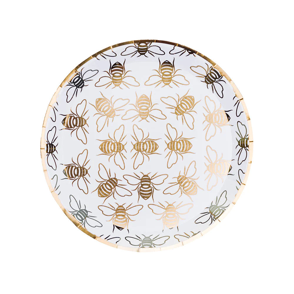 Bee Dessert Plates Pack of 8