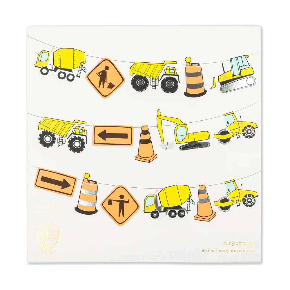 Construction Thingamajigs Decorative Banner