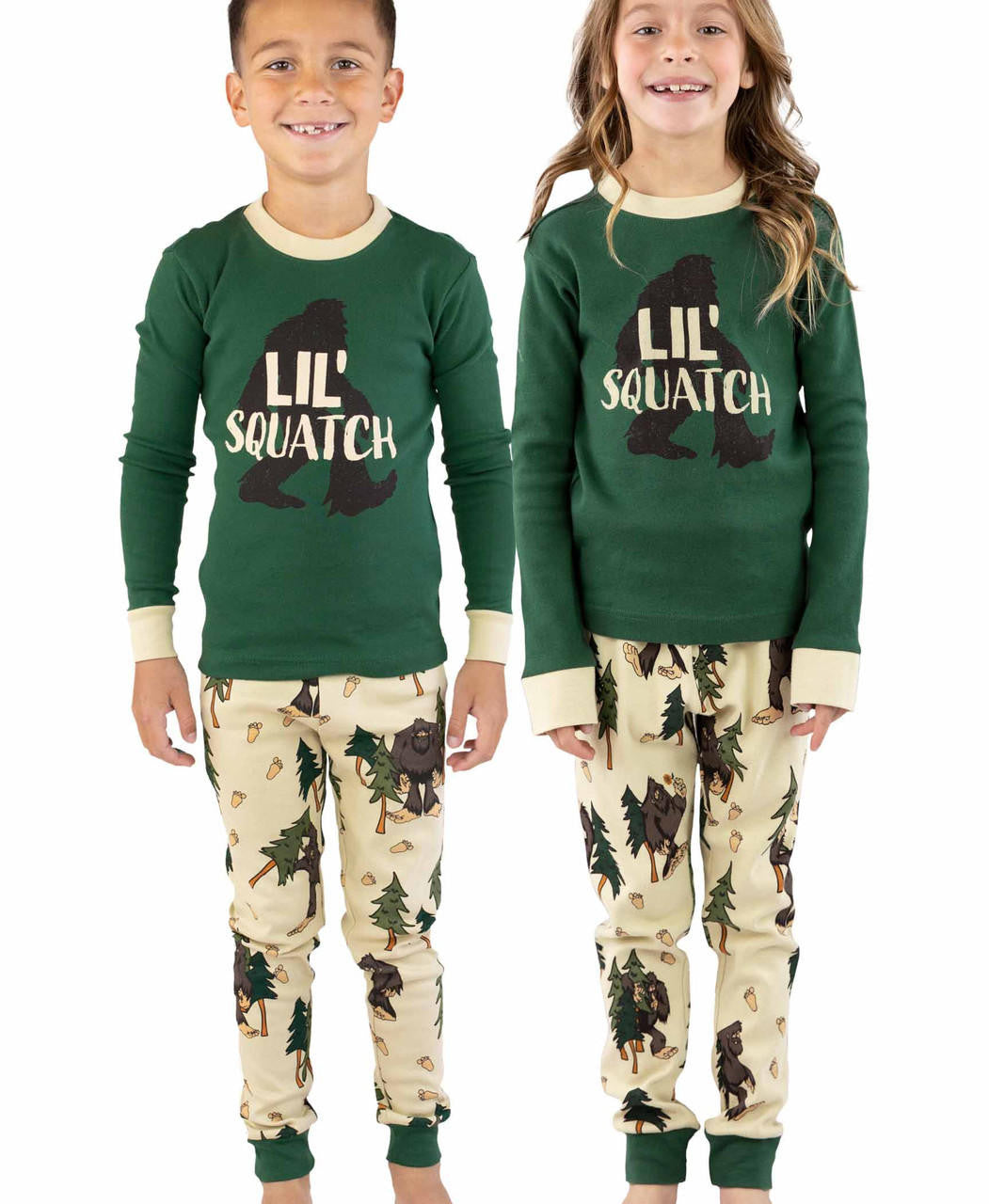 Lil' Squatch Long Sleeve Kids PJ Set