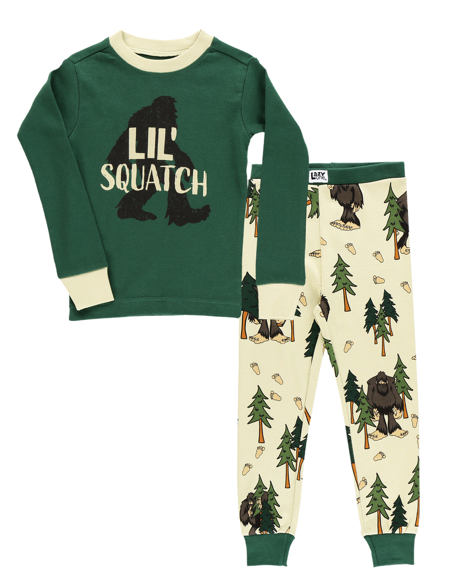 Lil' Squatch Long Sleeve Kids PJ Set