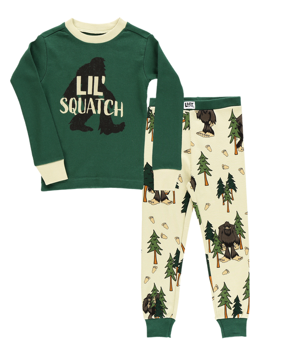 Lil' Squatch Long Sleeve Kids PJ Set