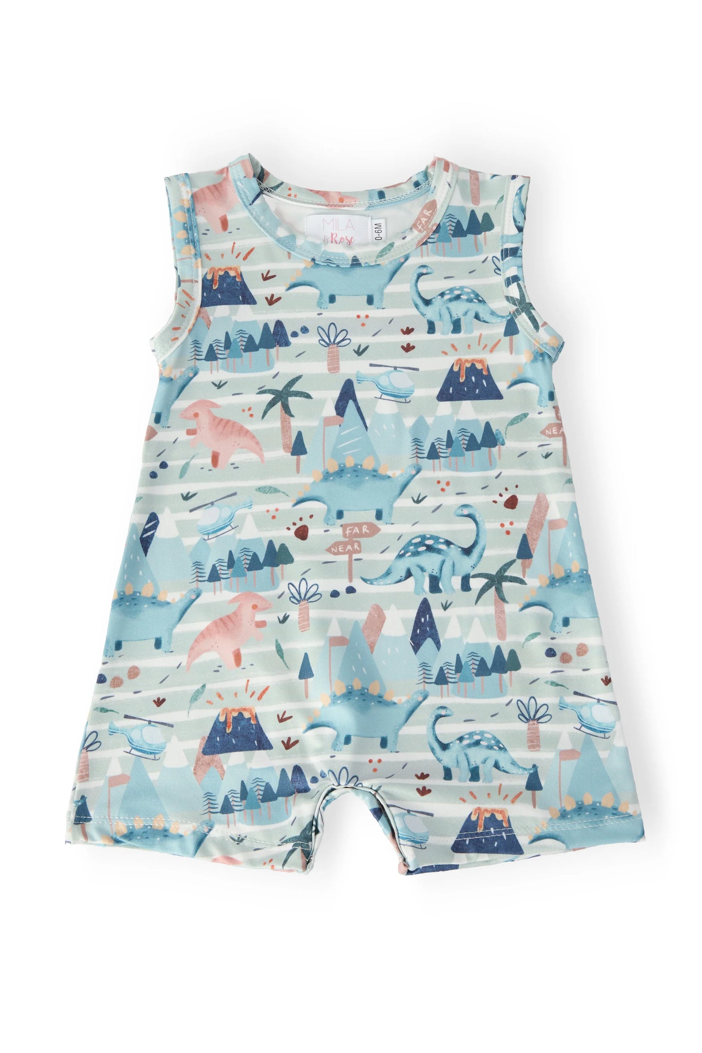 Dino Tracks Shorty One Piece