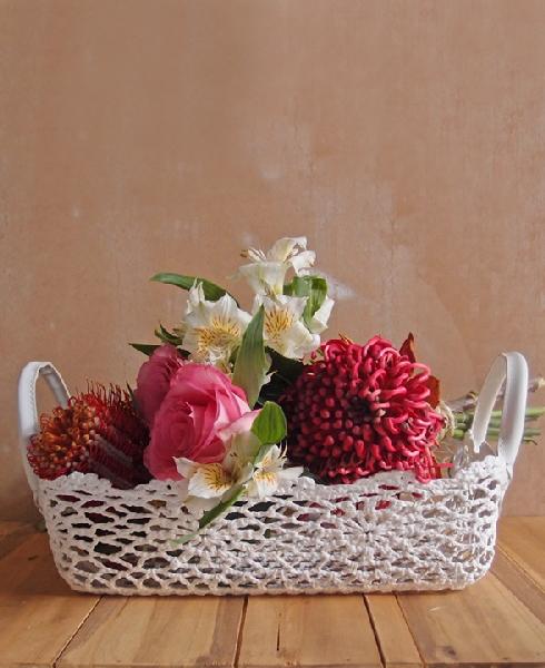 Rectangular Lace Basket
