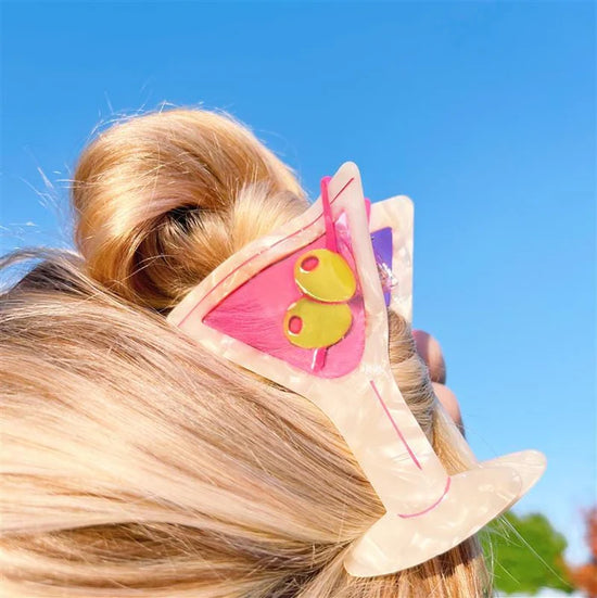 Martini Hair Clip