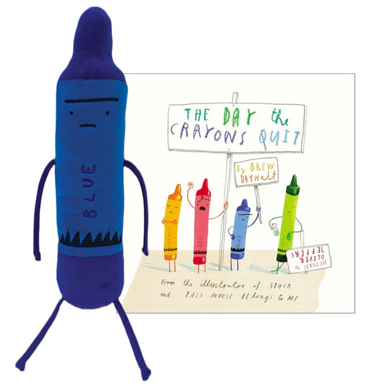 Load image into Gallery viewer, Blue Day The Crayons Quit Plush Stuffed Toy
