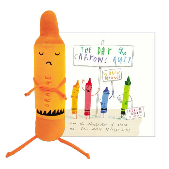 Load image into Gallery viewer, Orange Day The Crayons Quit Plush Stuffed Toy
