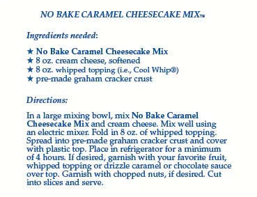 Load image into Gallery viewer, No-Bake Caramel Cheesecake Mix
