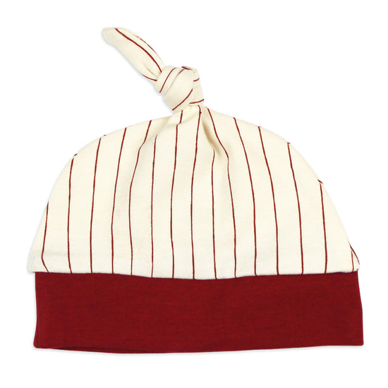 Organic Crimson Striped Hat