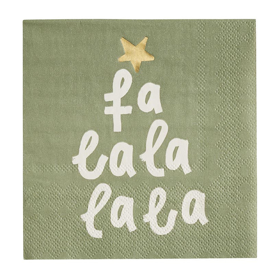 Cocktail Napkin - Fa La La La