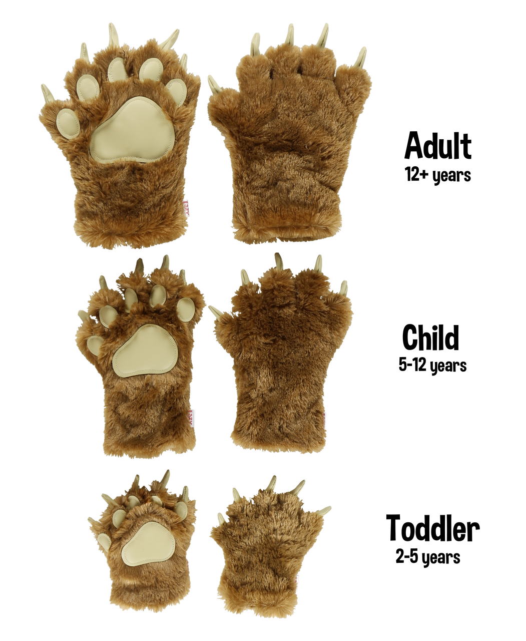 Brown Bear Children's Mitts