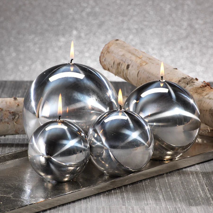 Titanium Ball Candle- 4 inch