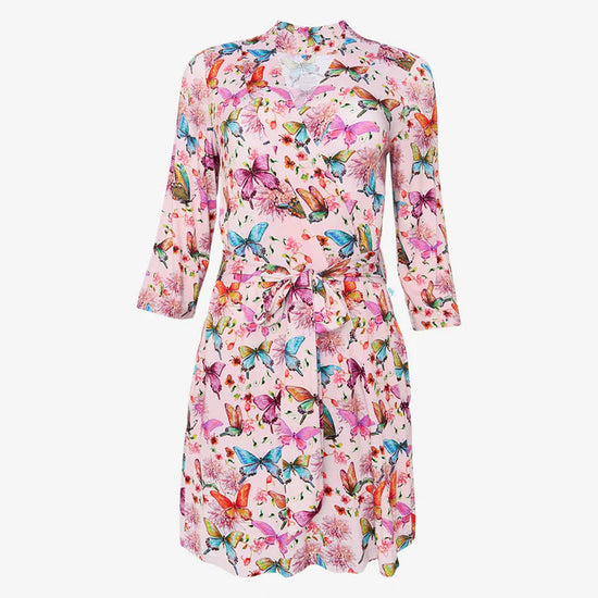 Posh Peanut® Watercolor Butterfly Women's Robe