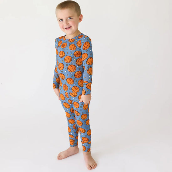 Load image into Gallery viewer, Posh Peanut® Slam Dunk Classic Pajama Set
