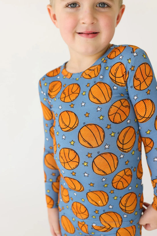 Load image into Gallery viewer, Posh Peanut® Slam Dunk Classic Pajama Set
