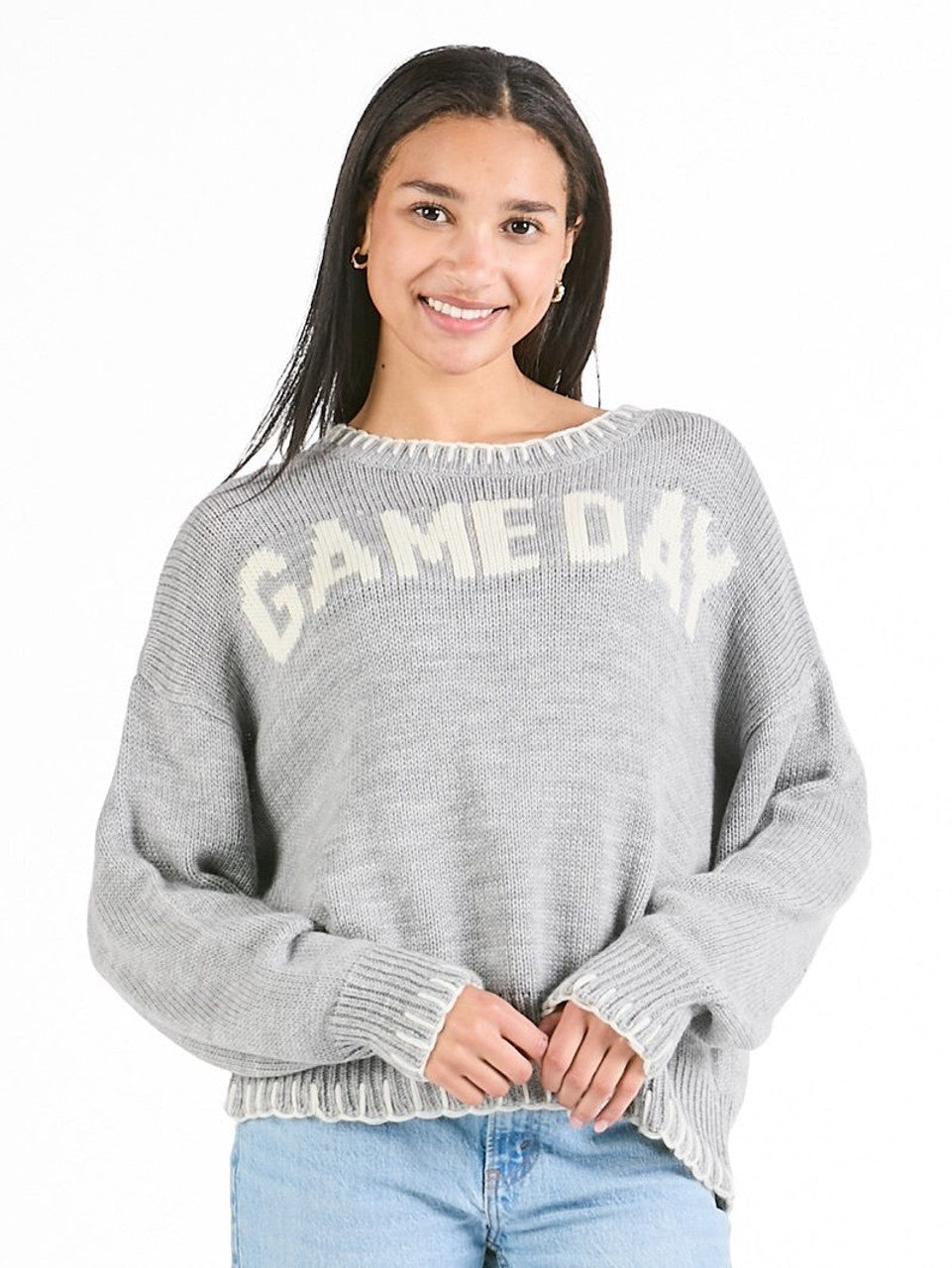 Adult Grey GAMEDAY Sweater