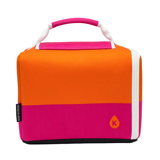 Load image into Gallery viewer, Sunset Orange/Hot Pink 12-Pack Kase Mate Cooler
