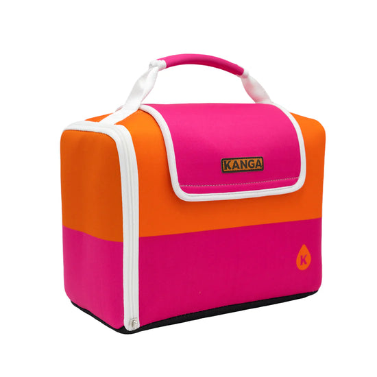 Load image into Gallery viewer, Sunset Orange/Hot Pink 12-Pack Kase Mate Cooler
