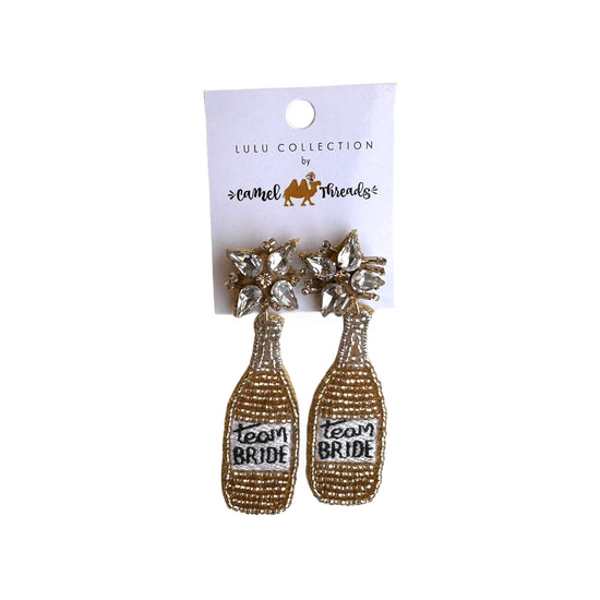 Team Bride Beaded & Embellished Earrings