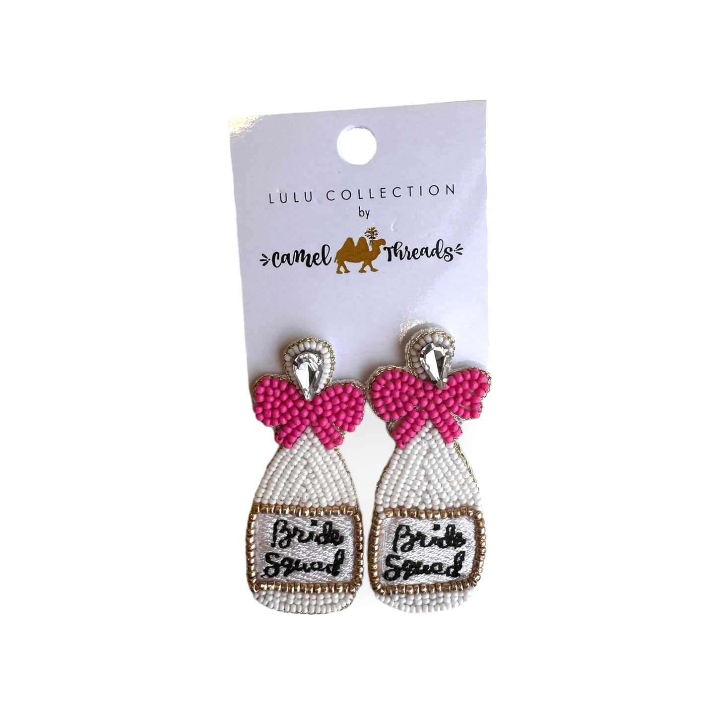 Bride Squad Beaded & Embellished Earrings