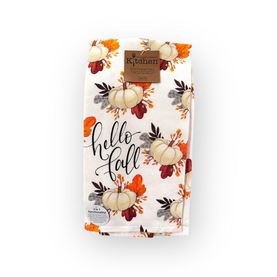 Hello Fall Dual Purpose Towel