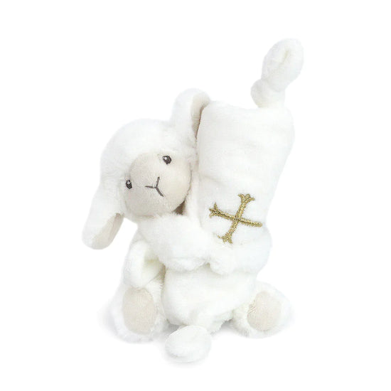 Load image into Gallery viewer, Religious Lamb Security Blanket

