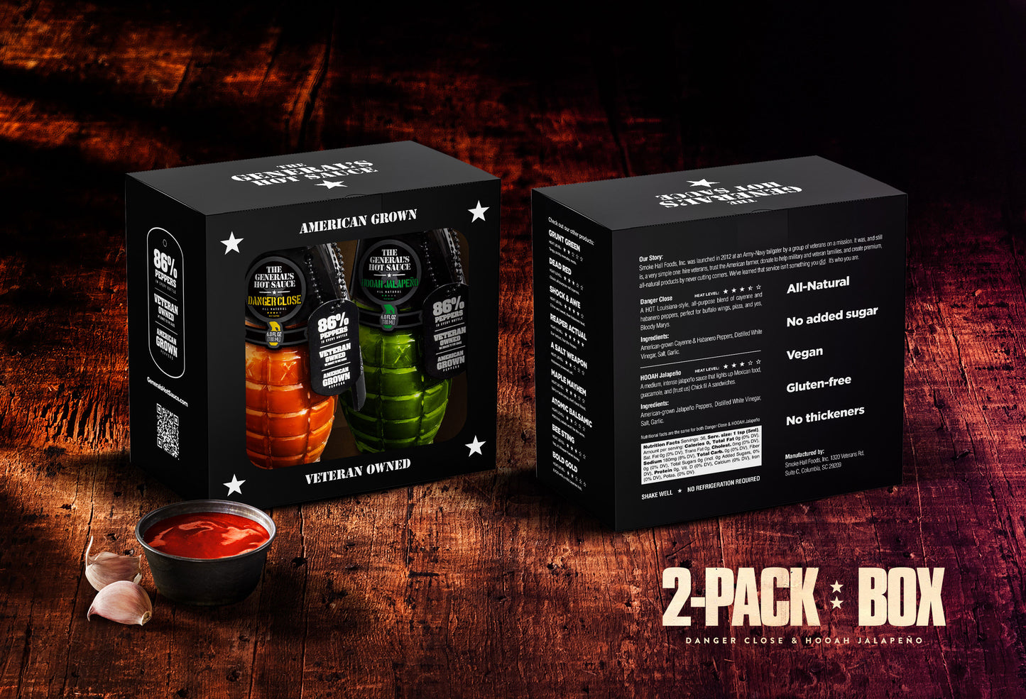 Hot Sauce Grenade Two Pack: Danger Close & Hooah Jalepeno